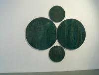 Thomas Moecker iGlobe (4teilig)/i 2009, Acryl, Lack / Holz, 190 x 210 cm